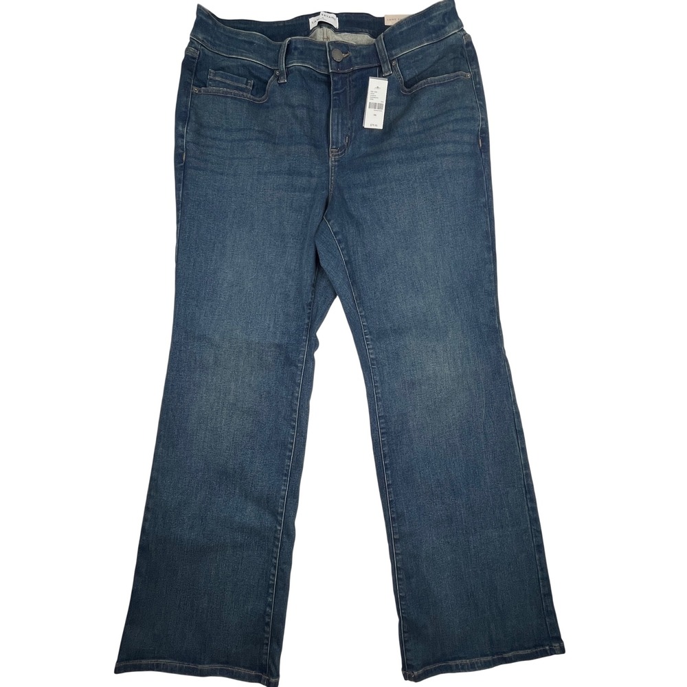 Lane Bryant High-Rise Curvy Fit Bootcut Jeans Blue 18L Tall No-Gap Waist NWT